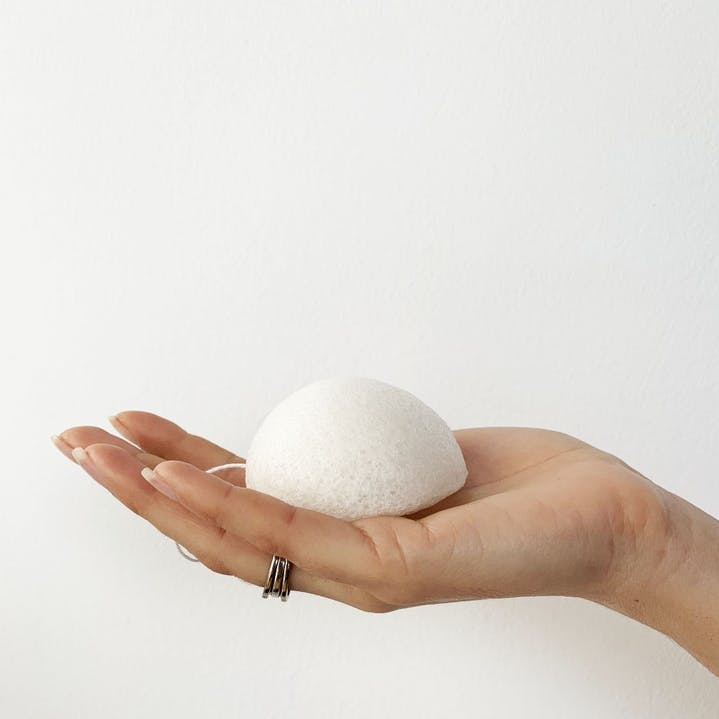Konjac spons voor het gezicht vegan natuurcosmetica Druantia
